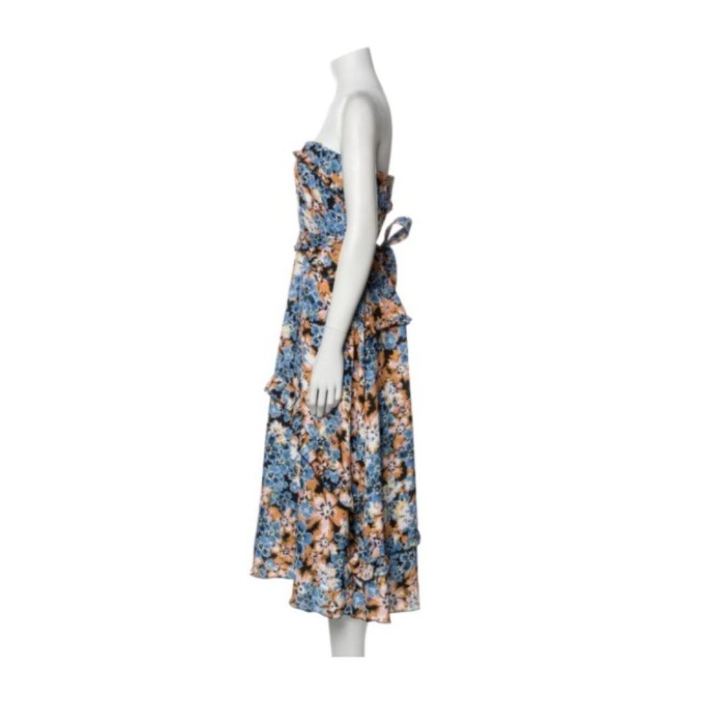 Scanlan & Theodore BNWT Women's Spikey Floral Print Dress Size 8 RRP $650 - Picture 2 of 10
